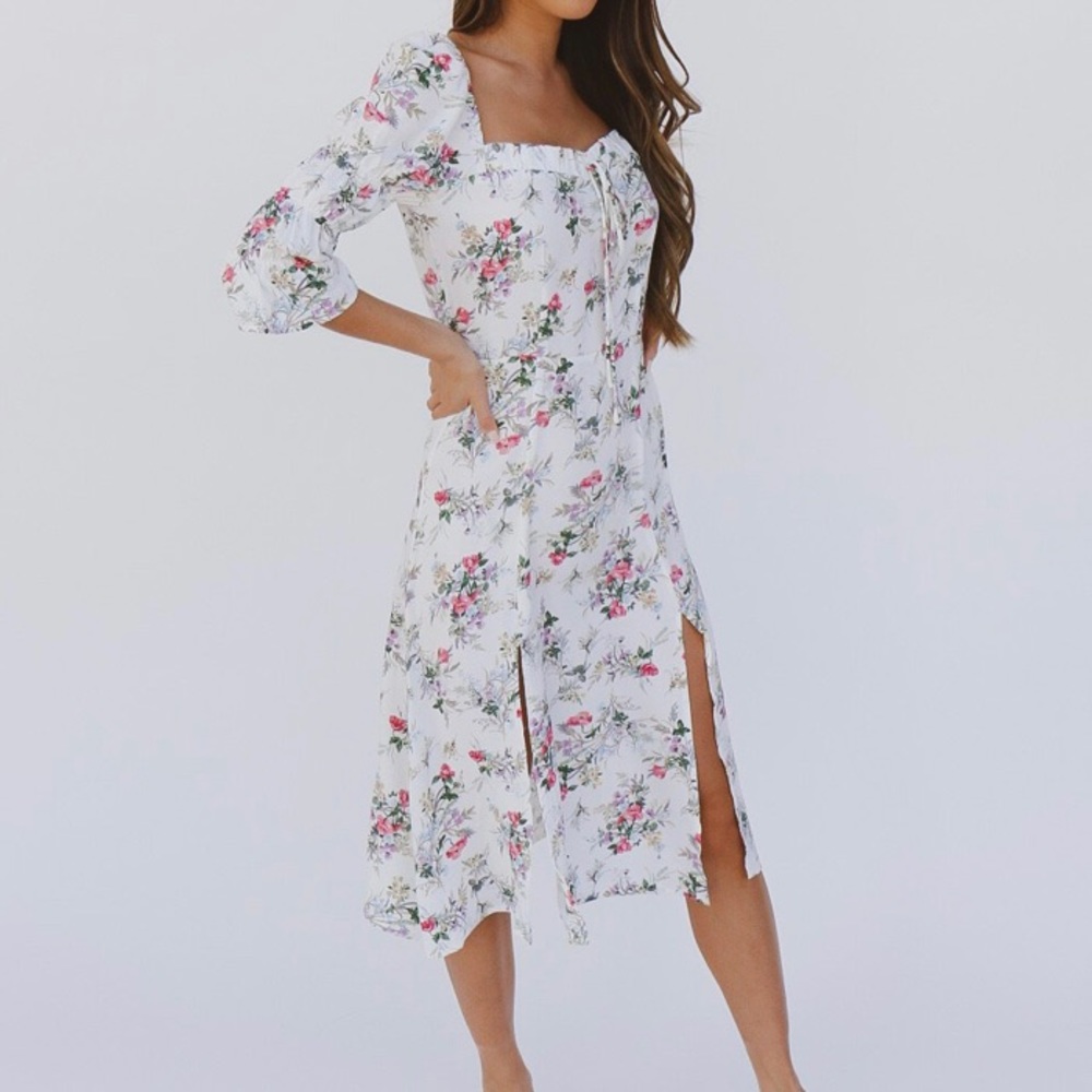 Floral Boho MIDI Dress